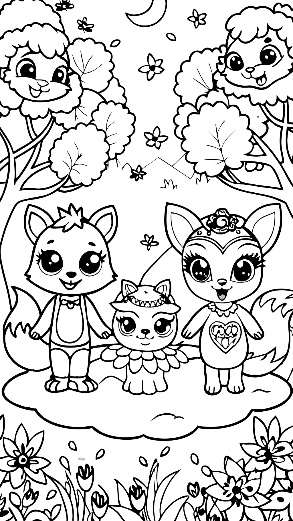 enchantimals dolls coloring pages